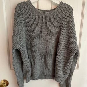 Gray hollister sweater